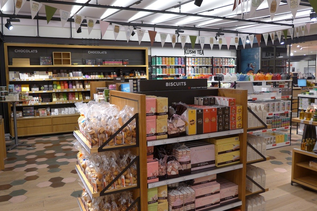 Gourmet shop at the BHV Marais