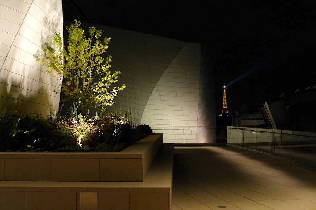 View on The Eiffel Tower from the terrace of the FLV