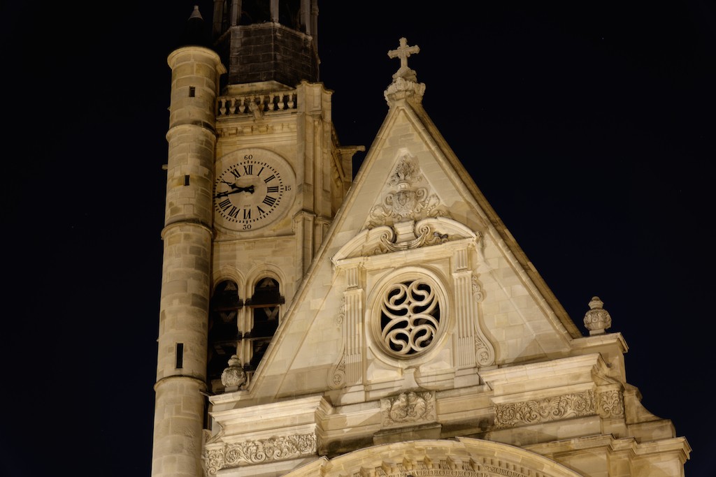 Saint Etienne du Mont - detail of the facade