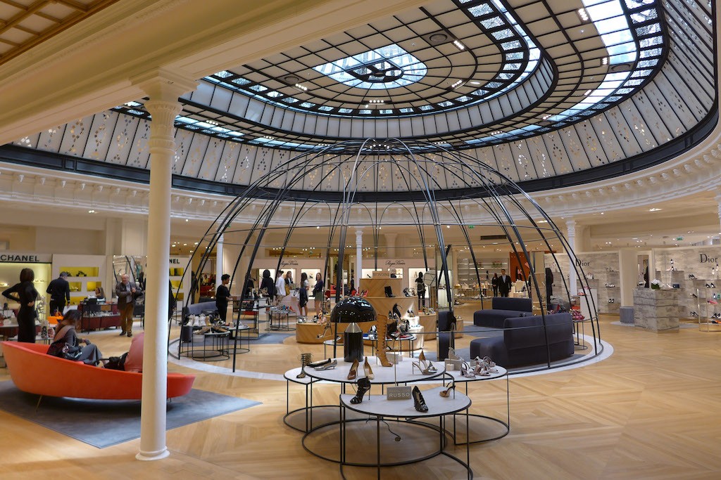 le bon marche paris-espace souliers-winter garden