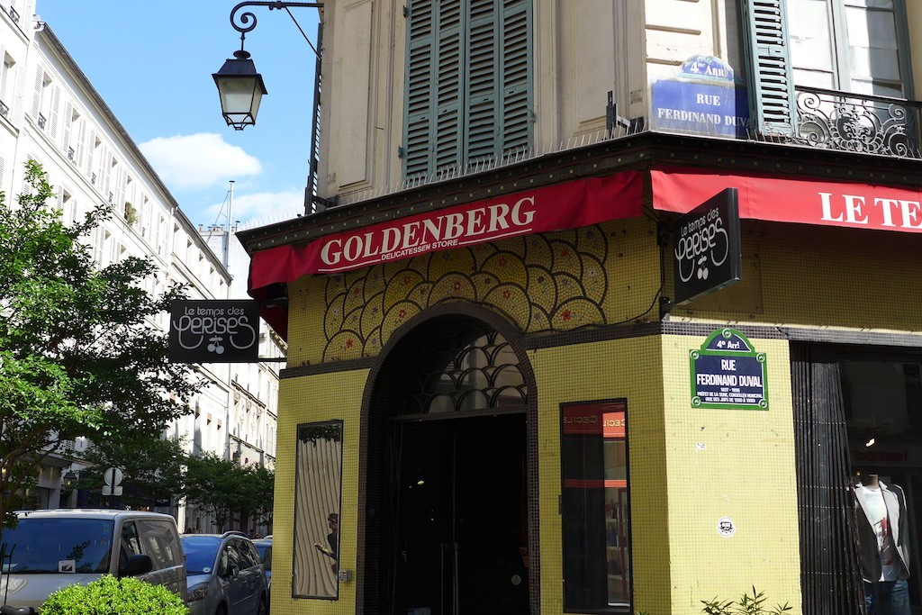 jewish area Marais -Goldenberg rue des Rosiers