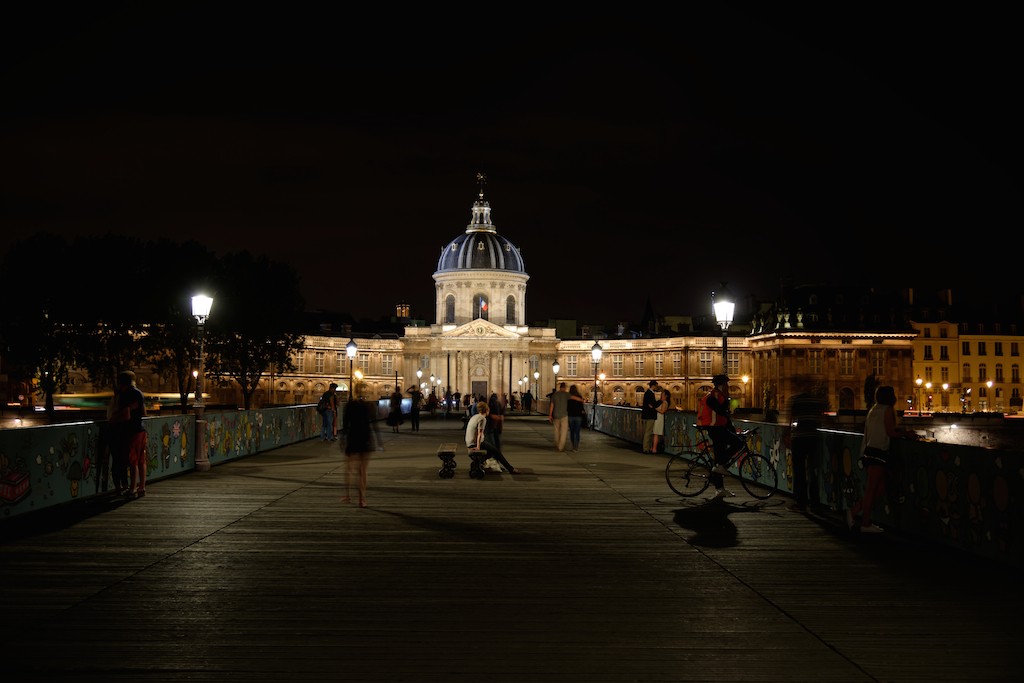 Pont des arts-Paris-The Institut de France on the left bank