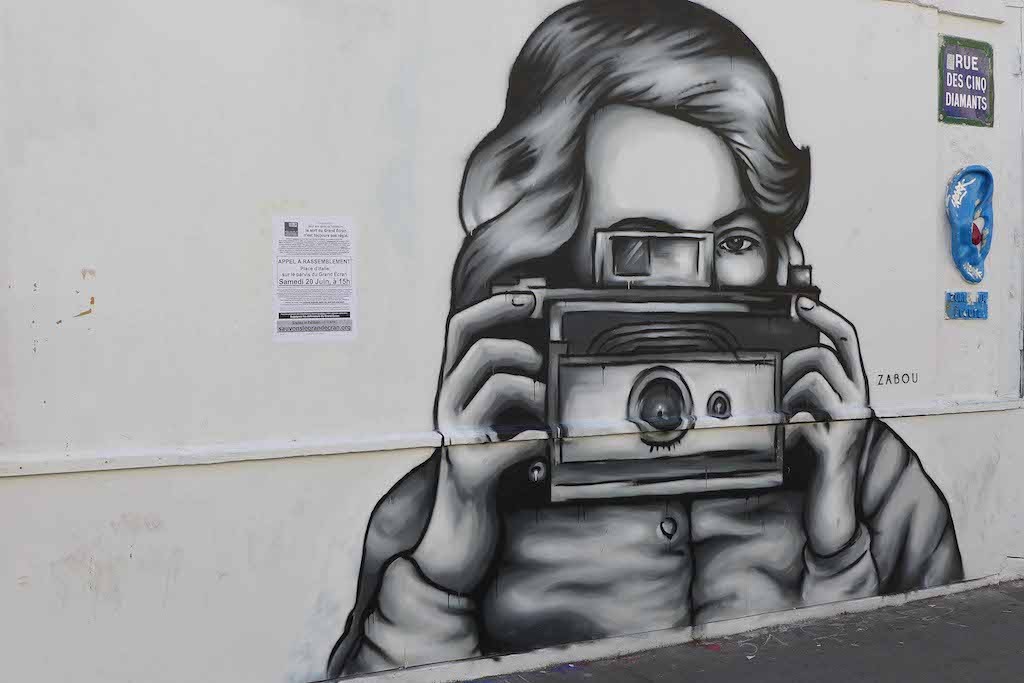 Street art Rue des Cinq diamants-La Butte aux Cailles