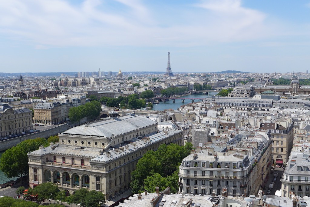 View from the top of the Tour Saint Jacques-Paris