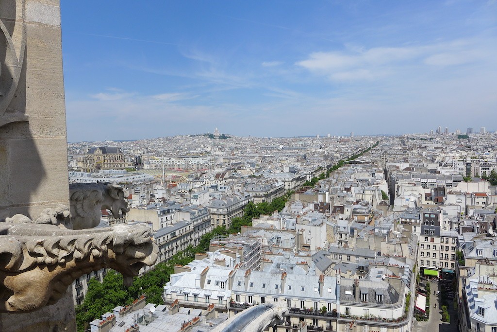 Tour Saint Jacques - View over Paris: towards North