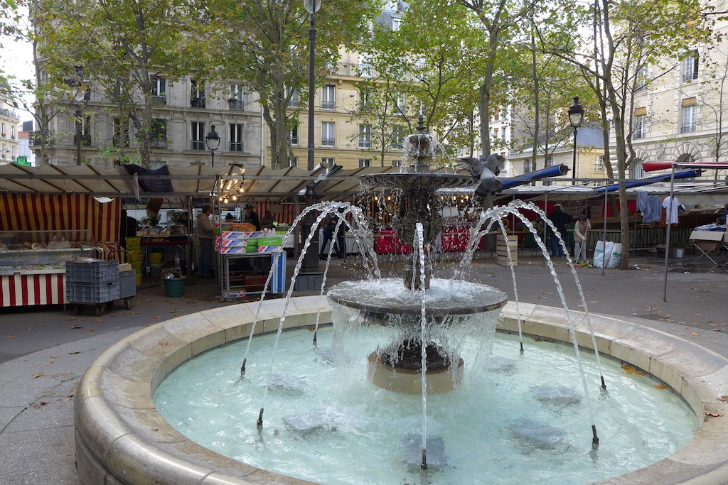 Paris-Place Monge-the food market