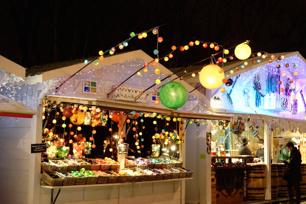 Festive Season - Paris - A wooden chalet on a Christmas market 