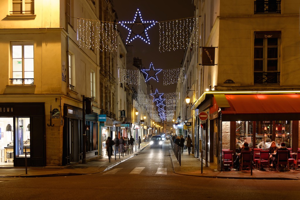 Festive Season - Paris - The rue des Francs Bourgeois in the Marais