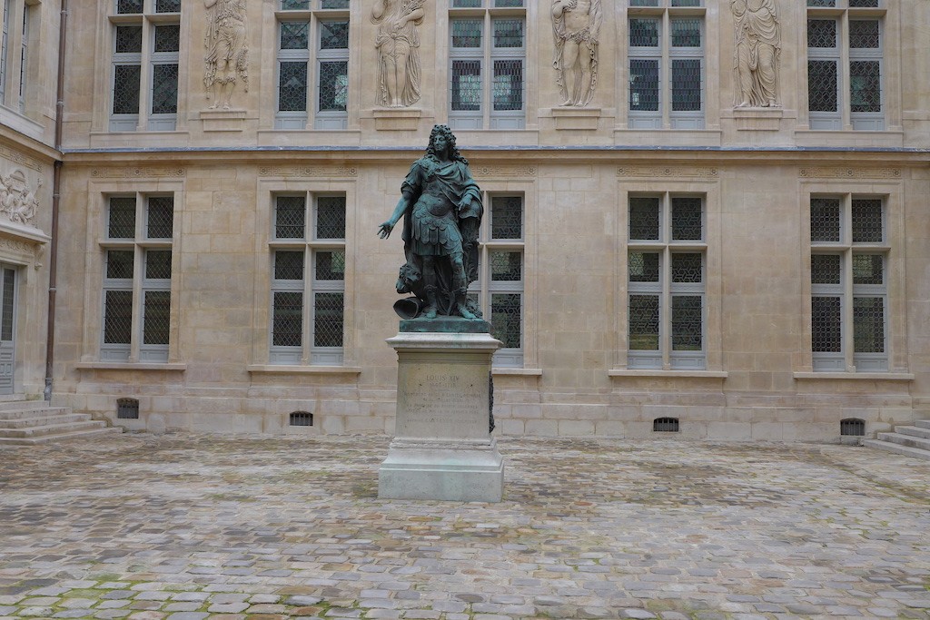 Carnavalet Museum Paris-The yard of the Hotel le Peletier de Saint Fargeau