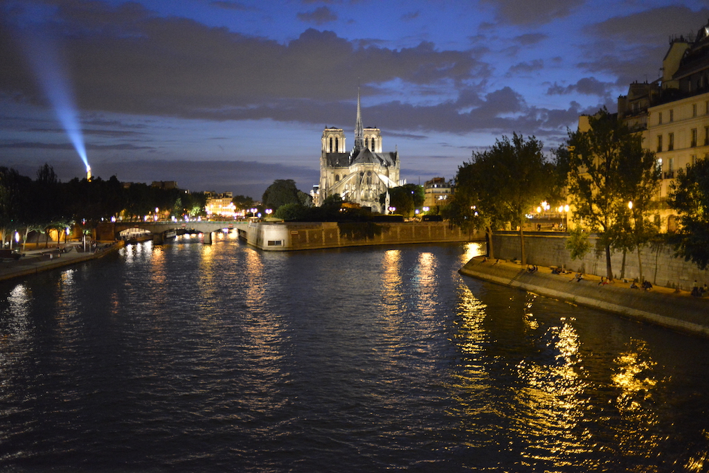 Paris Plages-View on Notre Dame from the Pont de la Tournelle