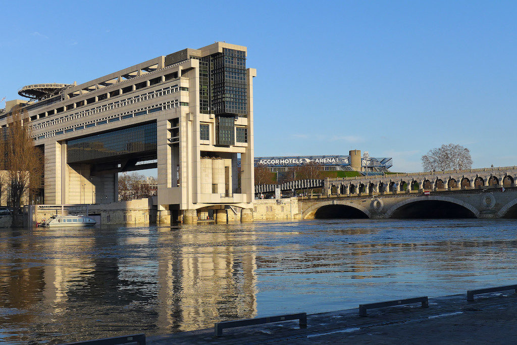 The Ministry of Economy and the Accor Hotel Arena at Bercy