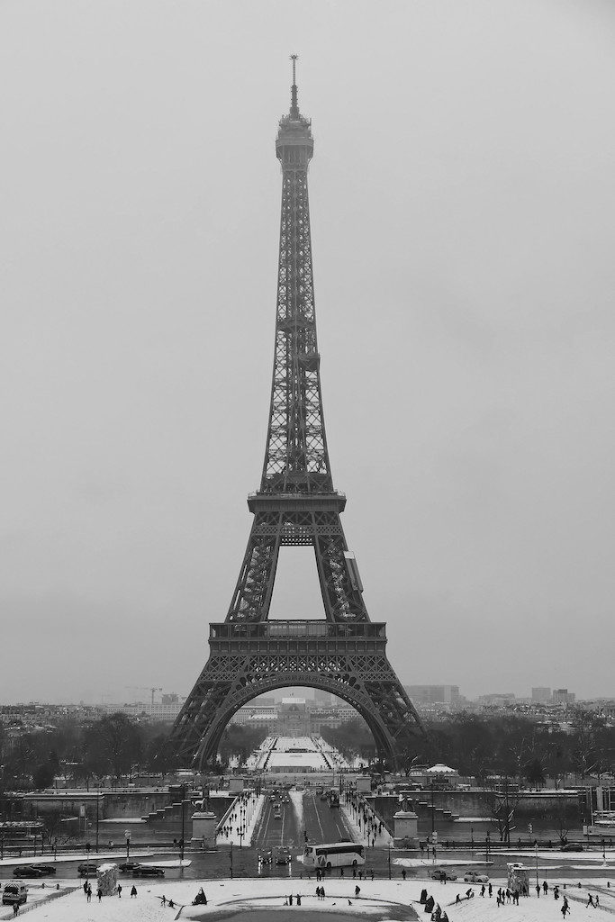 The Eiffel Tower - Closed for Snow - Paris - February 2018