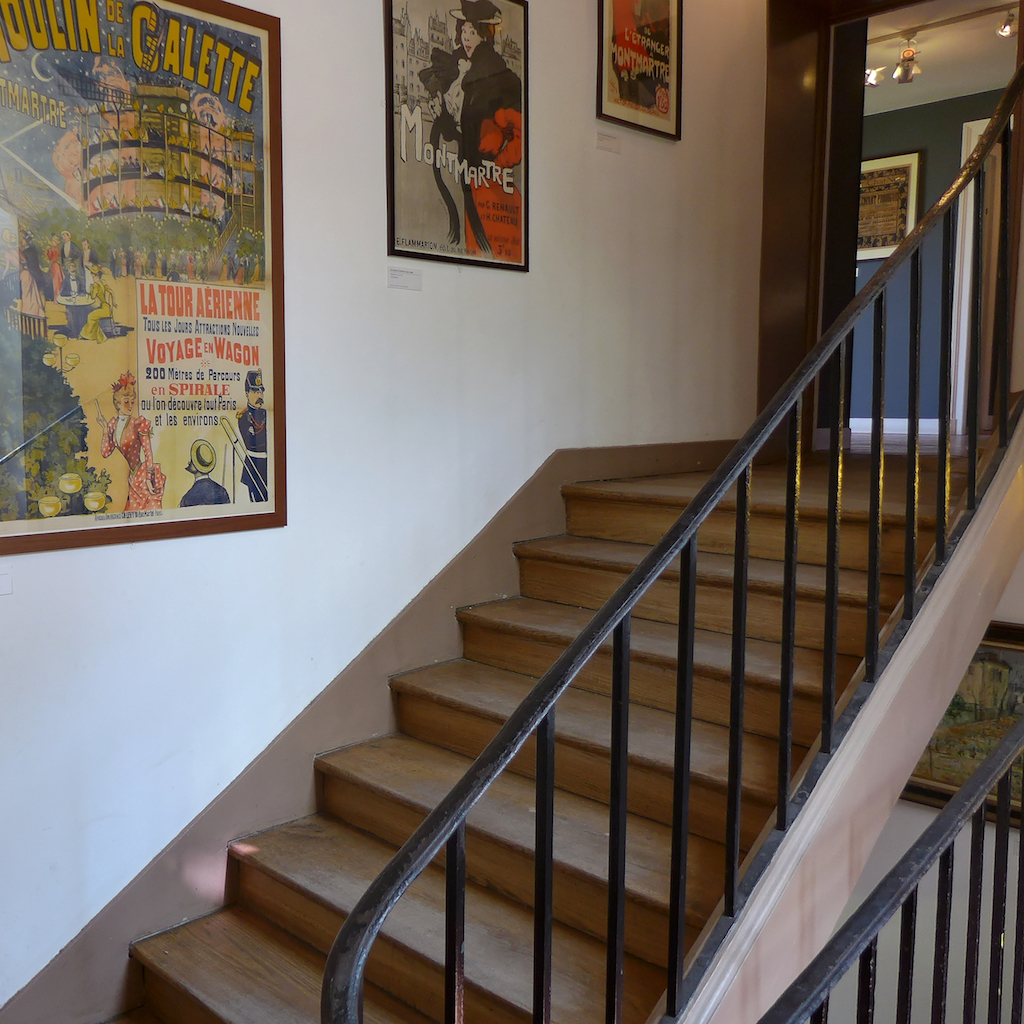 Musee de Montmartre - Paris - Stairs inside the 12 rue Cortot