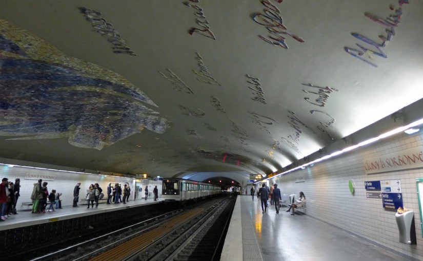 Metro Cluny la sorbonne-Paris-Latin quarter