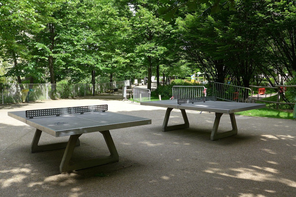 Jardin Charles Péguy - Paris - Table tennis